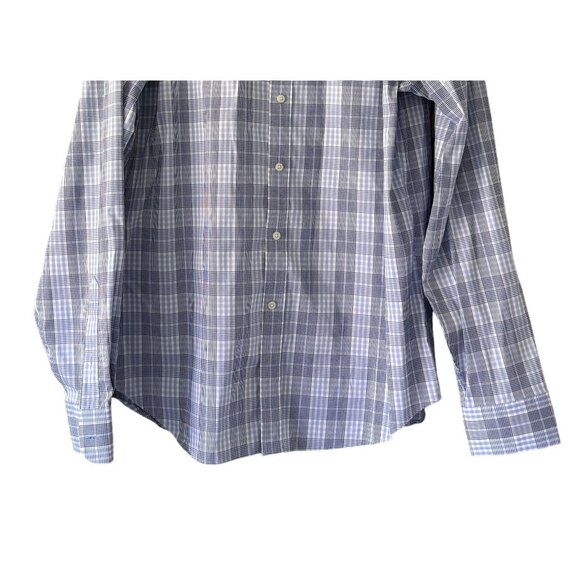 Lauren Ralph Lauren Slim Fit Performance Dress Shirt Size XL  17 36/37 Plaid - Picture 3 of 6